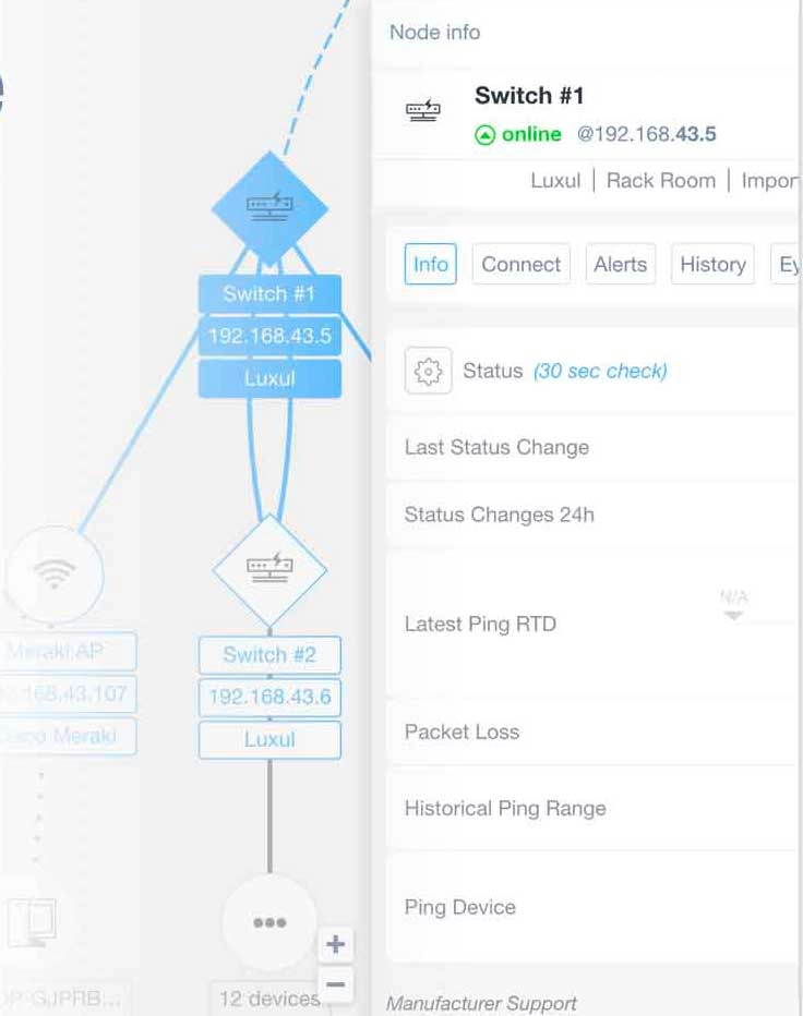 Network Topology Mapping software with device details