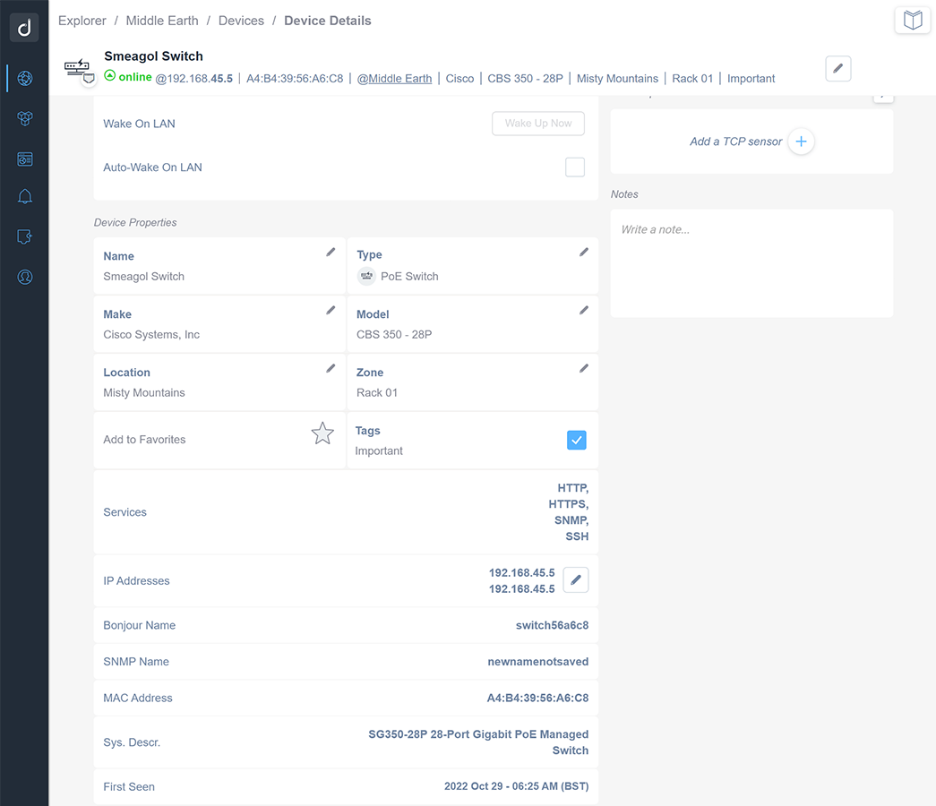 Identify every device with Layer-2 and 3 scanning