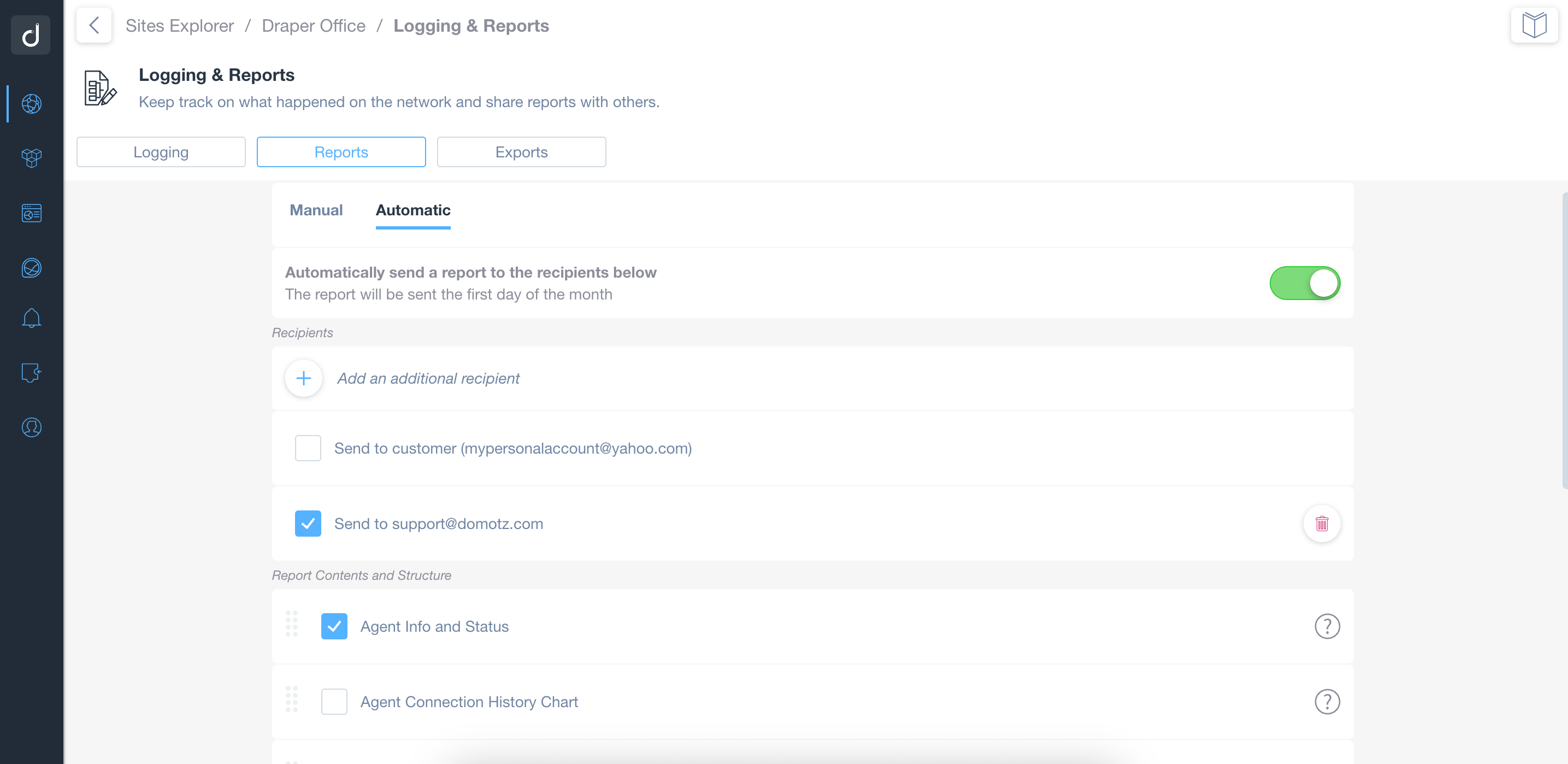 automatic and manual reports