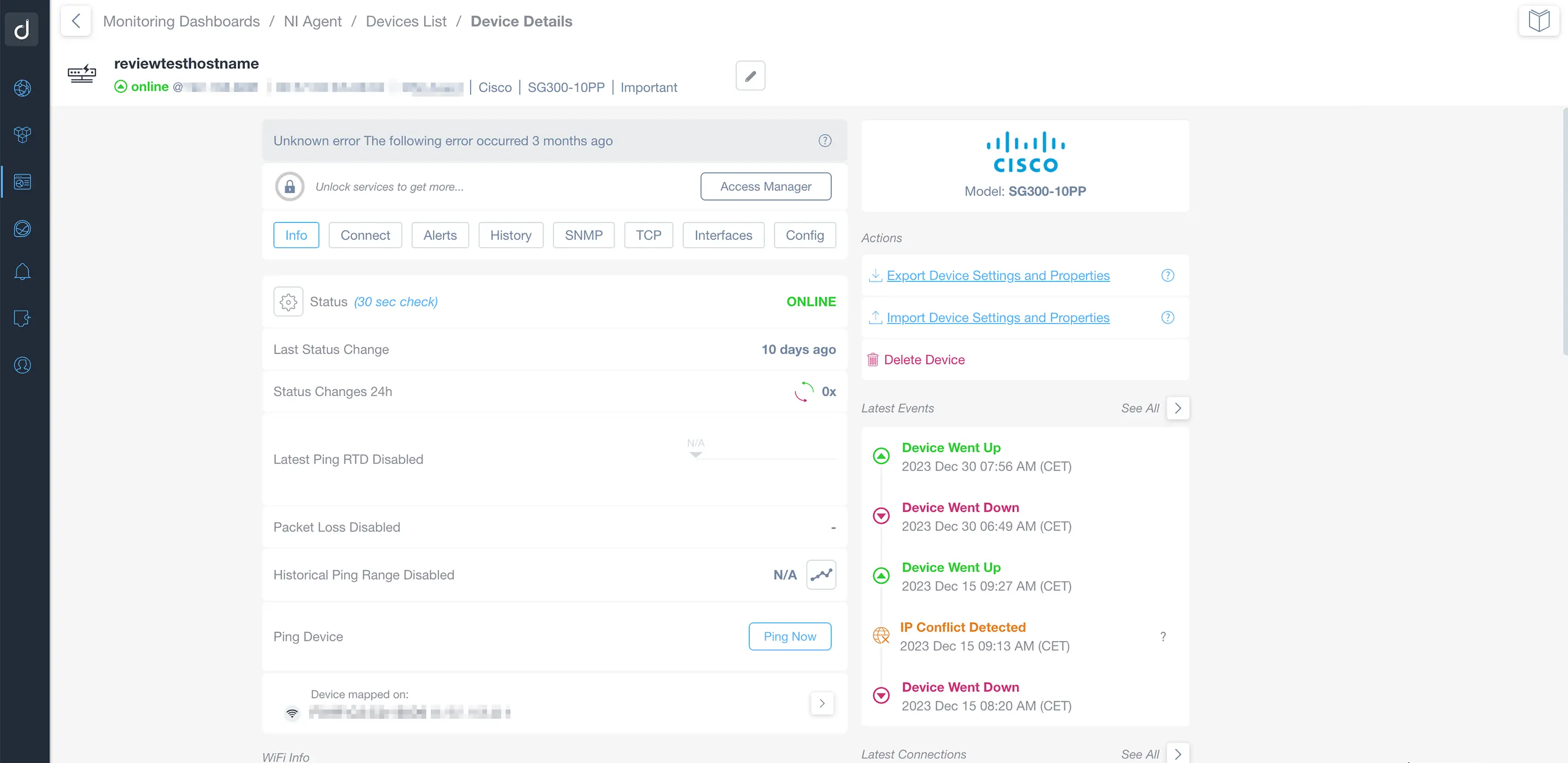 Network Troubleshooting IP Conflict History