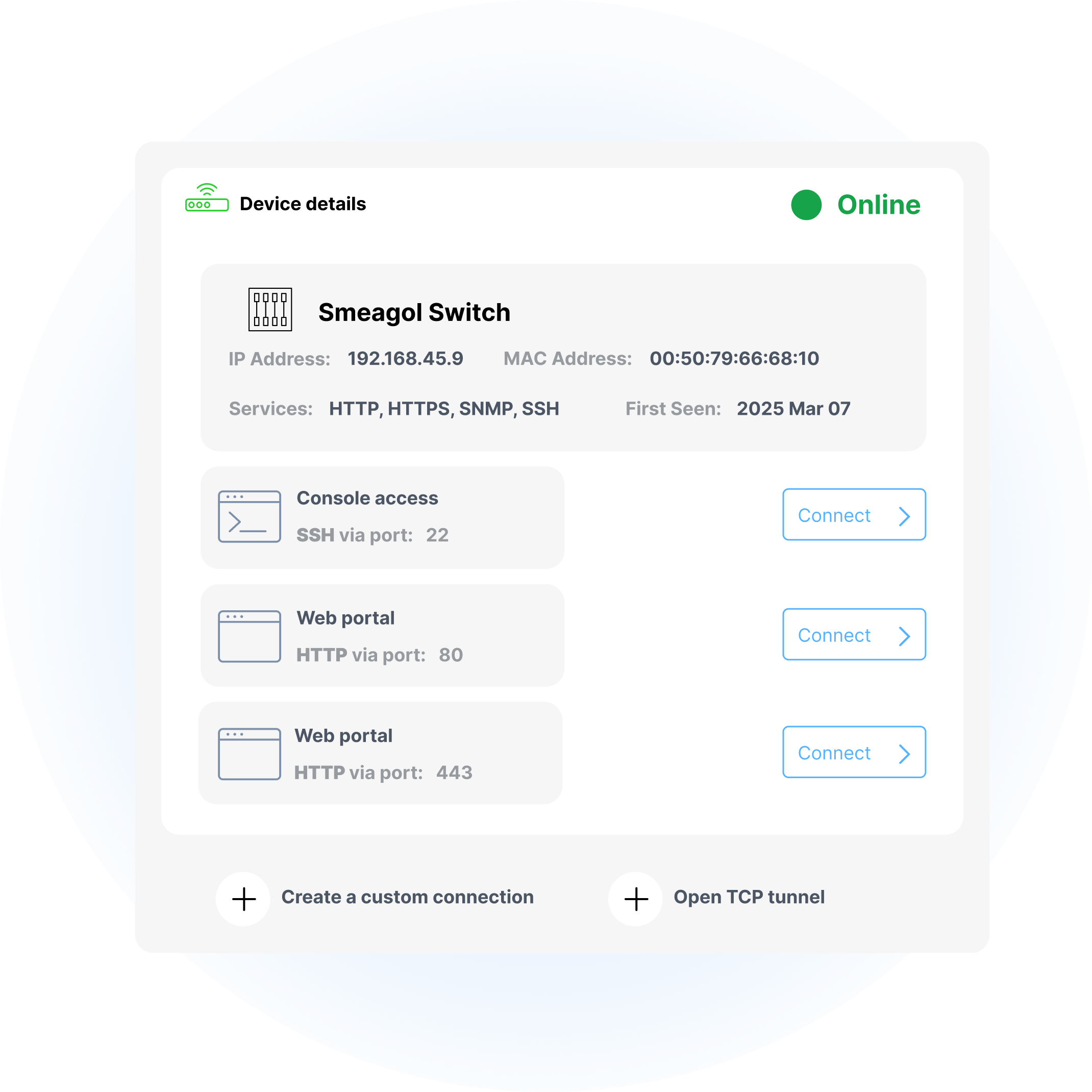 Management Feature