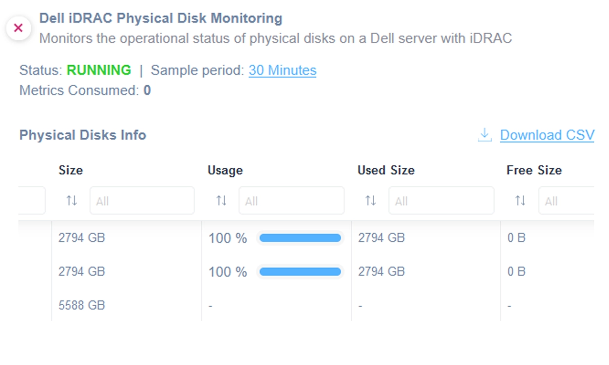 Easily monitor iDRAC Physical HDs 4