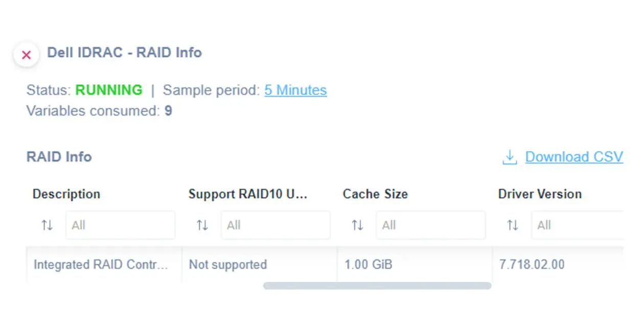 Quickly retrieve information about iDRAC Raid Monitoring 2