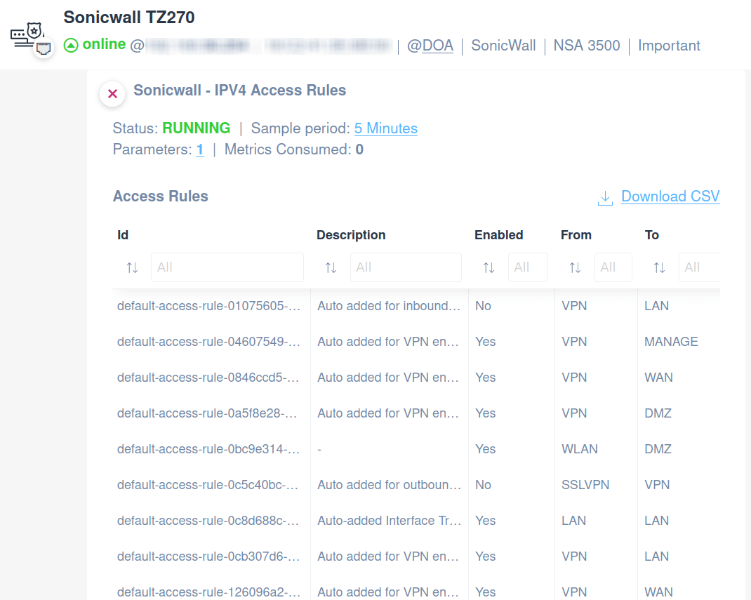 SonicWall ipv4 interfaces