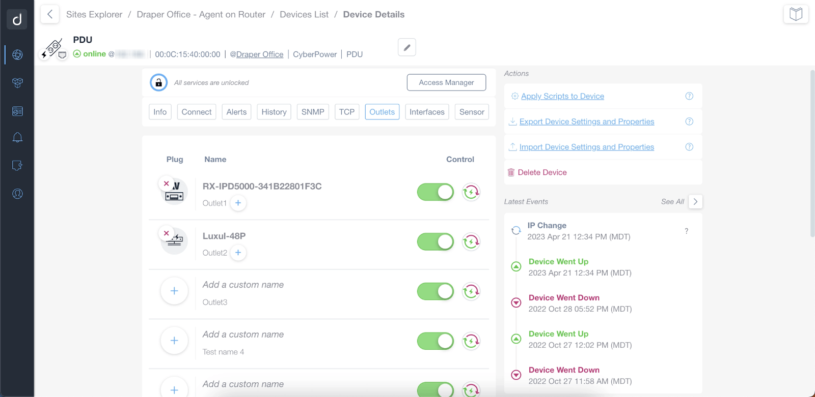 Remote Power Management