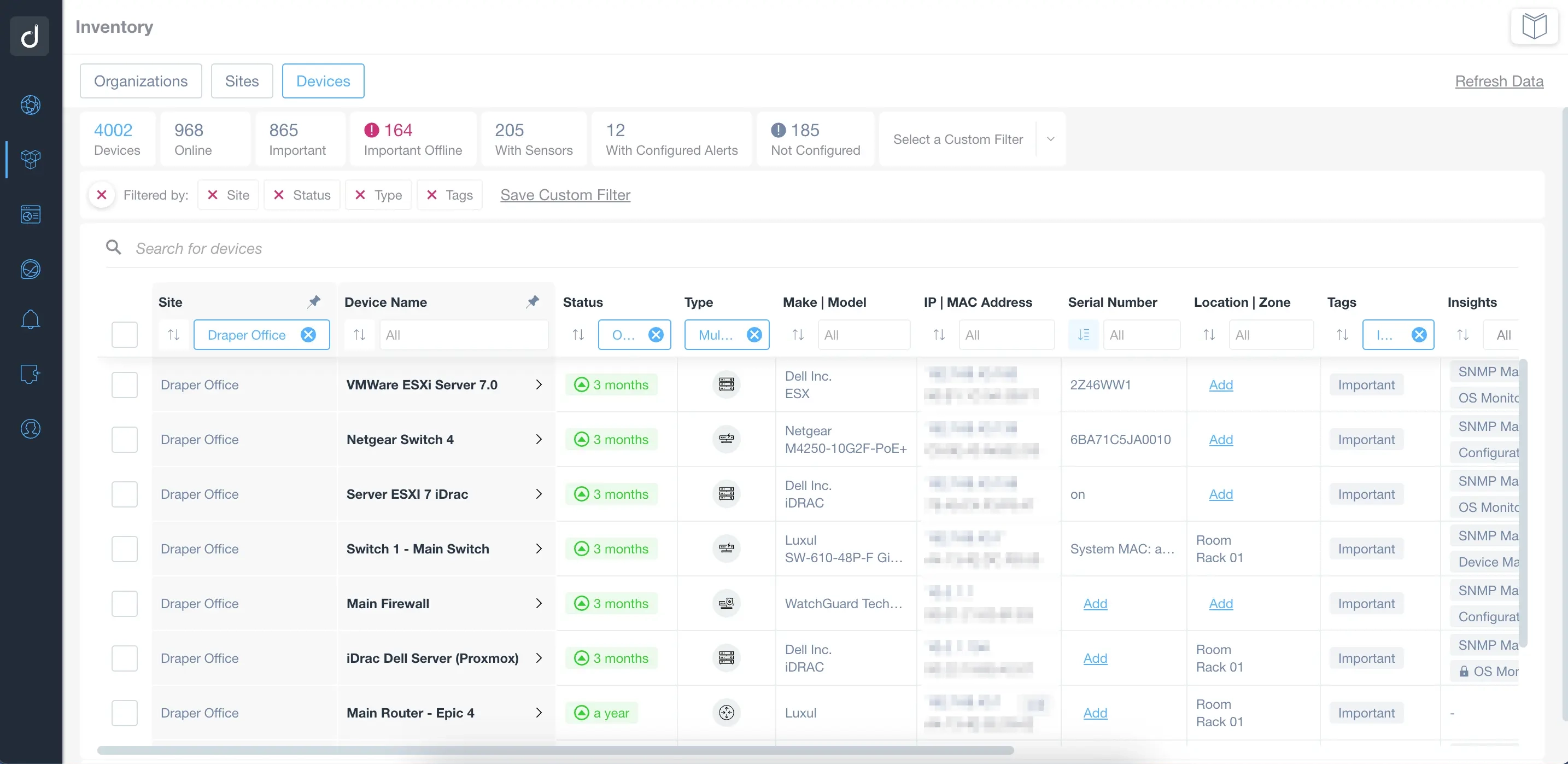 Solutions MSP Inventory